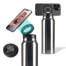 Load image into Gallery viewer, Magnetic Selfie Water Bottle (With Phone Holder)
