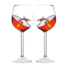 Load image into Gallery viewer, Shark Wine Glasses