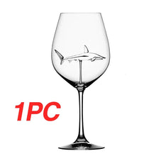 Load image into Gallery viewer, Shark Wine Glasses