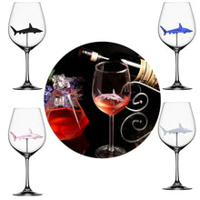 Load image into Gallery viewer, Shark Wine Glasses