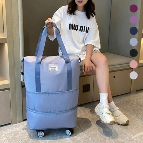 Expandable Carry-On Bag with Wheels