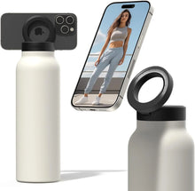Load image into Gallery viewer, Magnetic Selfie Water Bottle (With Phone Holder)