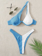 Load image into Gallery viewer, One-Shoulder Cut Out Brazilian Bikini
