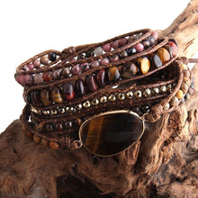 Load image into Gallery viewer, Boho Wrap Bracelets with Natural Stone