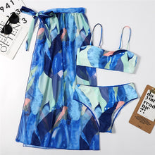 Load image into Gallery viewer, 3 Piece Bandeau Bikini Sets