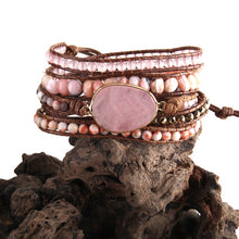 Load image into Gallery viewer, Boho Wrap Bracelets with Natural Stone
