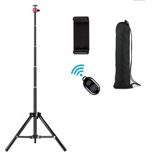 Load image into Gallery viewer, Black Selfie Stick/Tripod with Remote