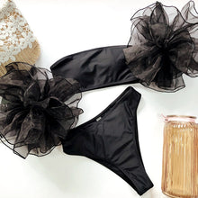 Load image into Gallery viewer, Poof Sleeve Bandeau Bikinis