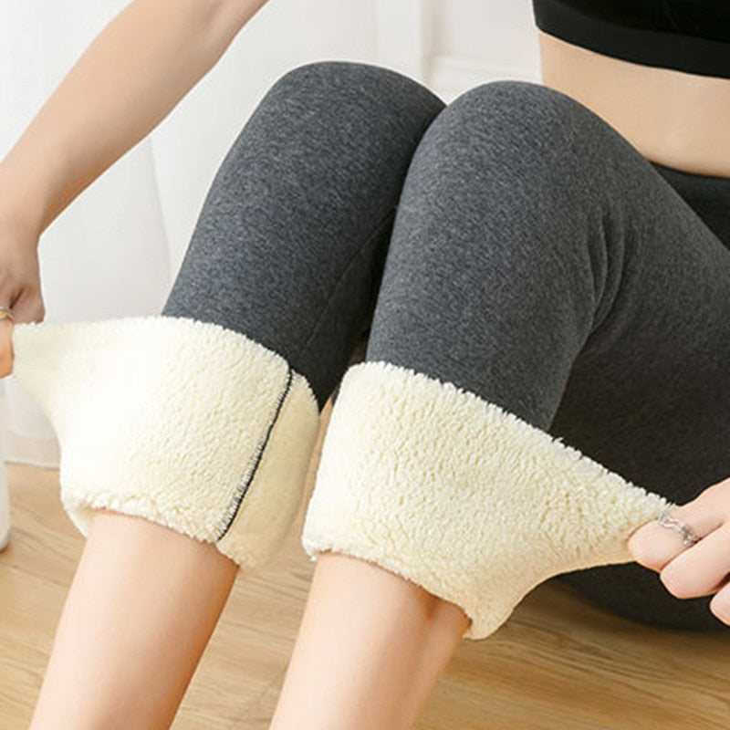ShopOlica Ankle Warm Fleece Legging Skin - XL Women Pyjama Thermal
