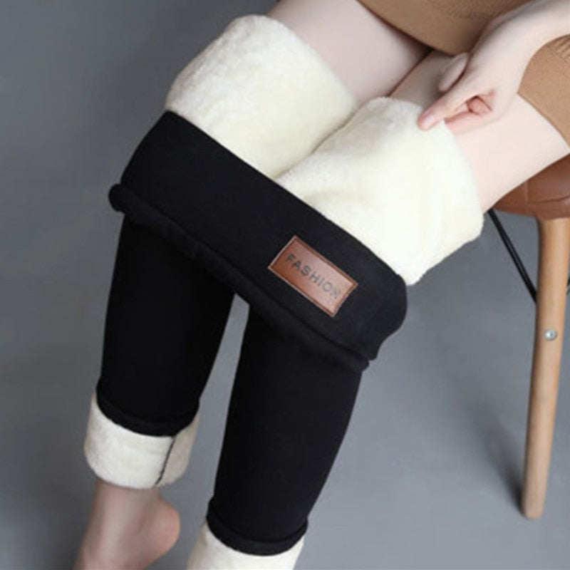 Mo & Joe Women's Fleece Lined Winter Warm Leggings – Miessential
