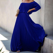 Load image into Gallery viewer, Pleated Long Flowy Dress