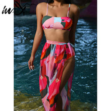 Load image into Gallery viewer, 3 Piece Bandeau Bikini Sets