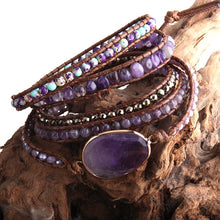 Load image into Gallery viewer, Boho Wrap Bracelets with Natural Stone