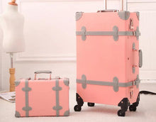 Load image into Gallery viewer, 2 Piece Vintage Luggage Set
