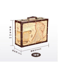 Load image into Gallery viewer, Vintage Map Travel Suitcases