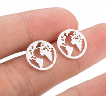 Load image into Gallery viewer, Word Map Earrings