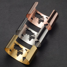 Load image into Gallery viewer, World Map Cut Out Travel Bangle