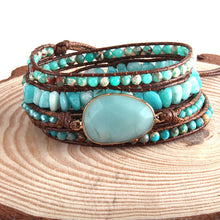 Load image into Gallery viewer, Boho Wrap Bracelets with Natural Stone