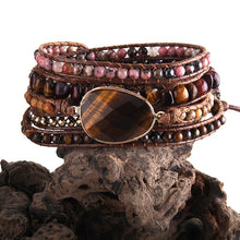 Load image into Gallery viewer, Boho Wrap Bracelets with Natural Stone