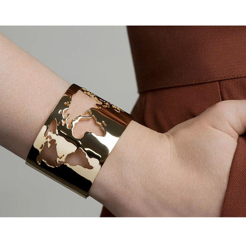 World Map Cut Out Travel Bangle
