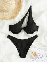 Load image into Gallery viewer, One-Shoulder Cut Out Brazilian Bikini
