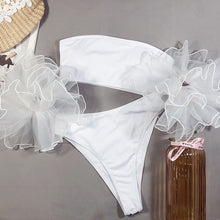 Load image into Gallery viewer, Poof Sleeve Bandeau Bikinis