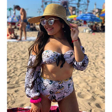 Load image into Gallery viewer, Puff Sleeve Bikini Fashun
