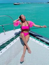 Load image into Gallery viewer, Poof Sleeve Bandeau Bikinis